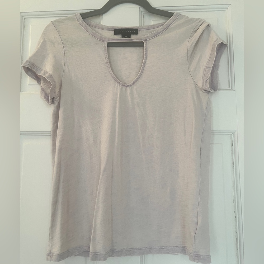 Sanctuary Lavender Women's Keyhole Top XS